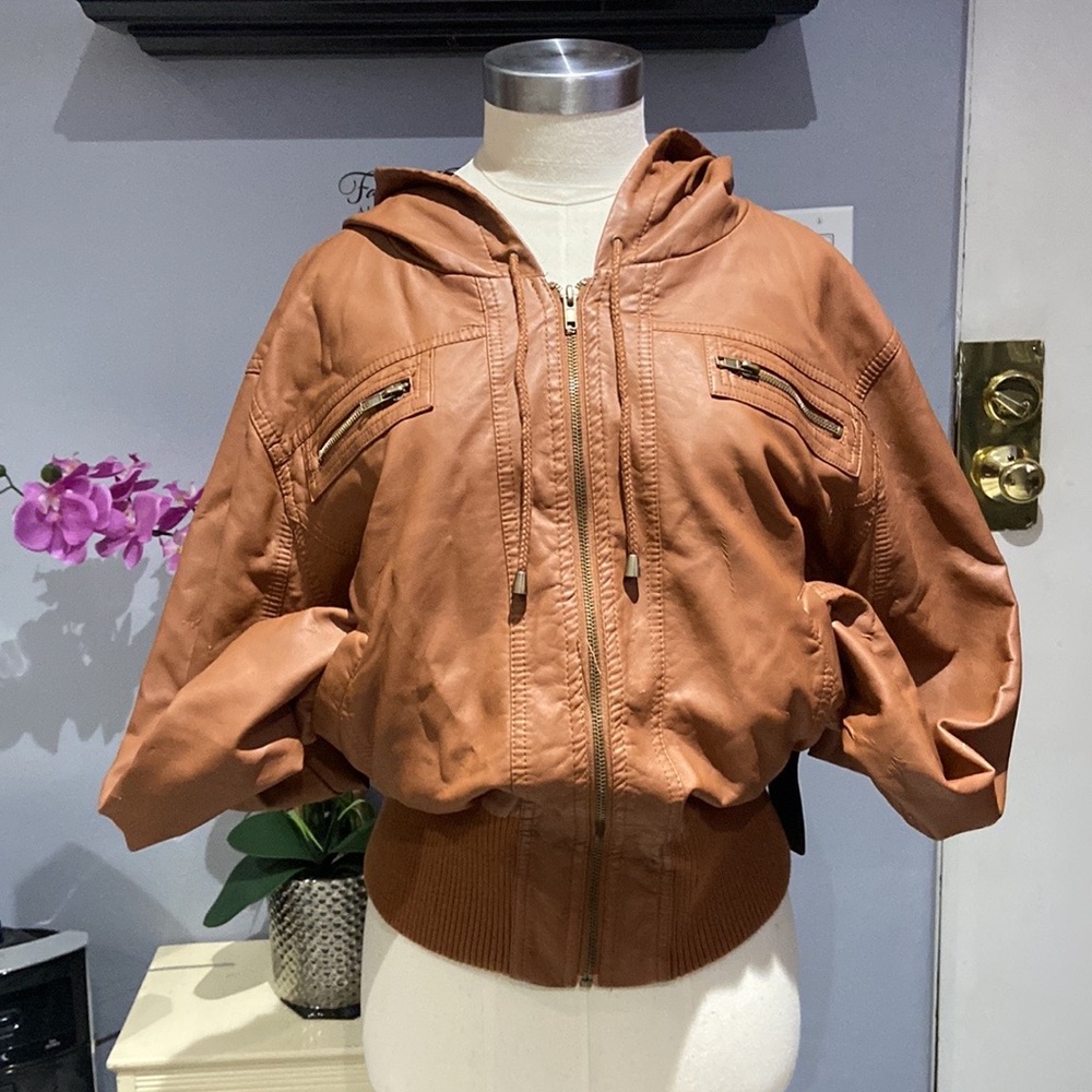 Ladies Ambiance Apparel Caramel Brown Jacket